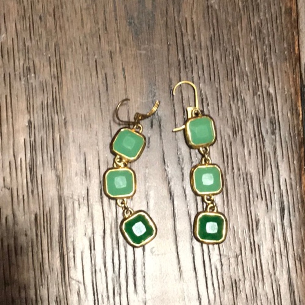 Gorgeous Kate Spade Green Drop Earrings